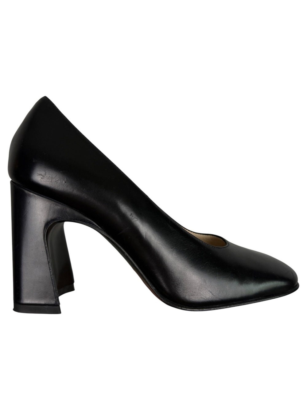 TOD’S 2024 Black Leather Round Toe Classic Pumps - Picture 3 of 8